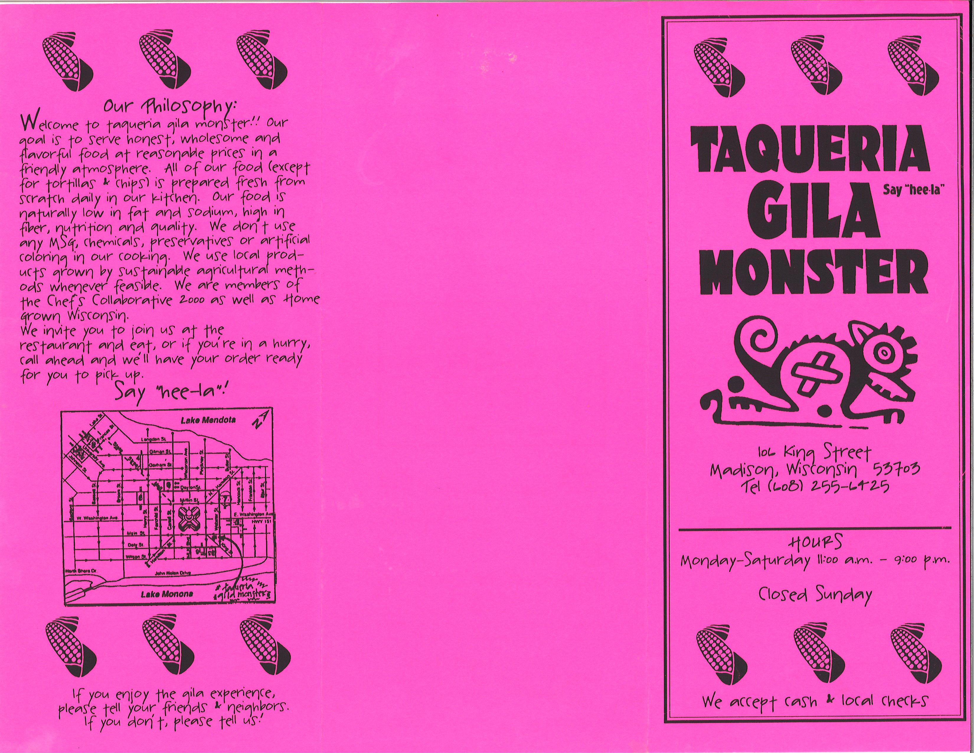 TGM menu back